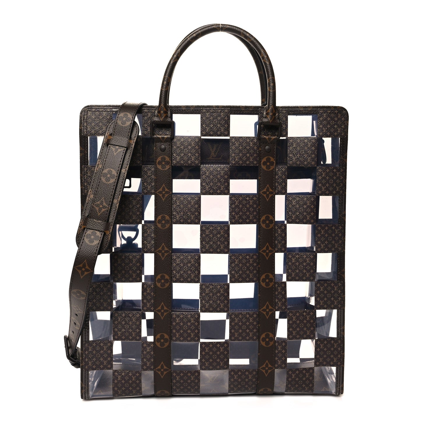 PVC Monogram Chess Sac Plat