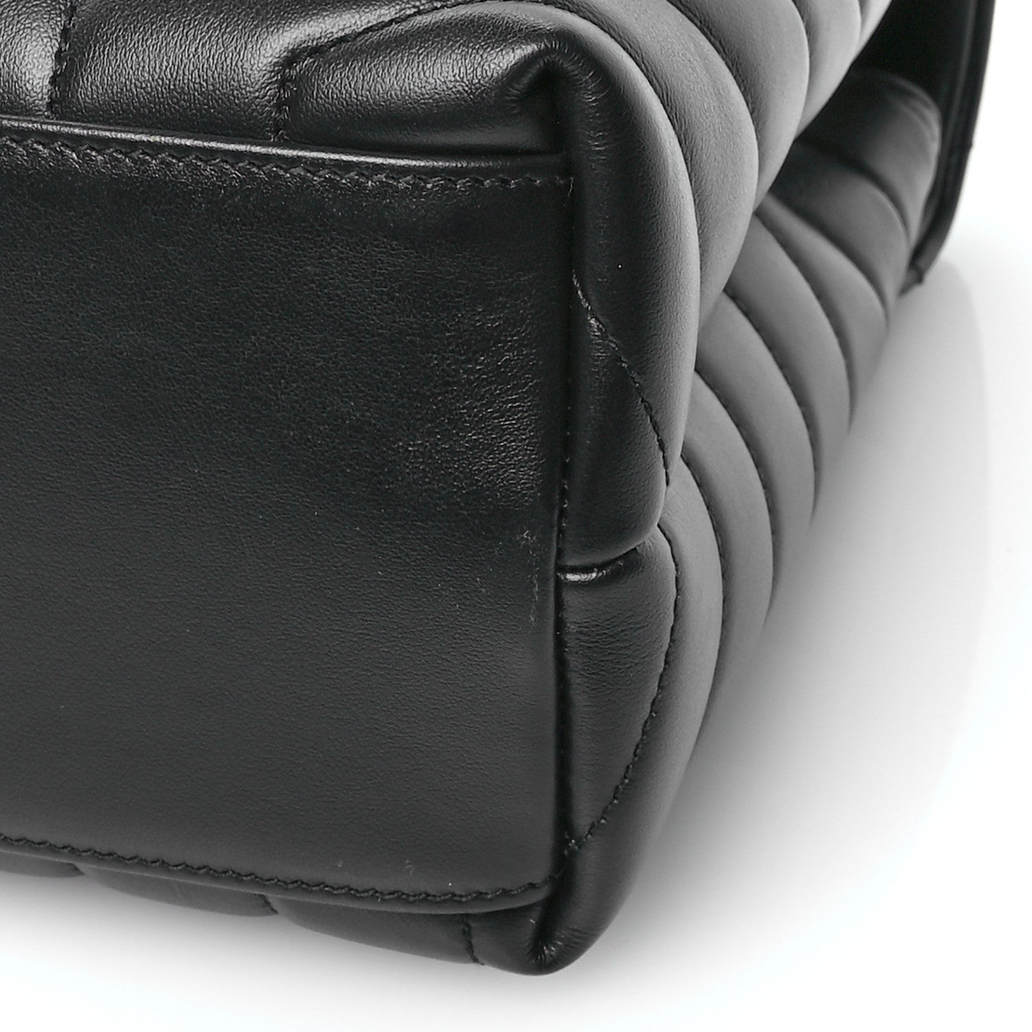 Saint Laurent Calfskin Y Quilted Monogram Medium Loulou Chain Satchel Black 10 of 10