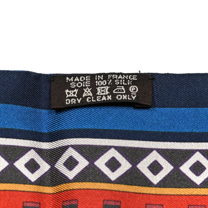 Hermes Silk Colliers De Chiens Maxi Twilly Cobalt Vert Prune 3 of 6