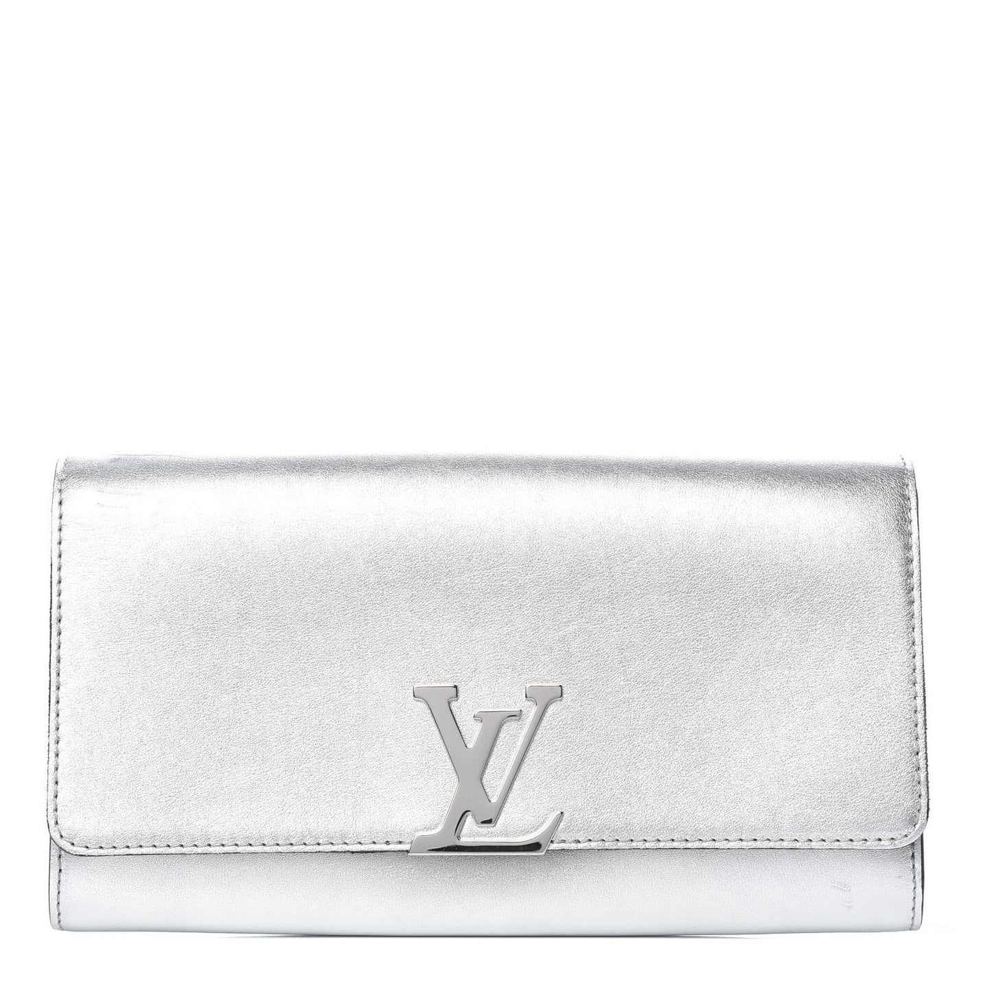 Calfskin Neo Sobe Louise EW Clutch Silver