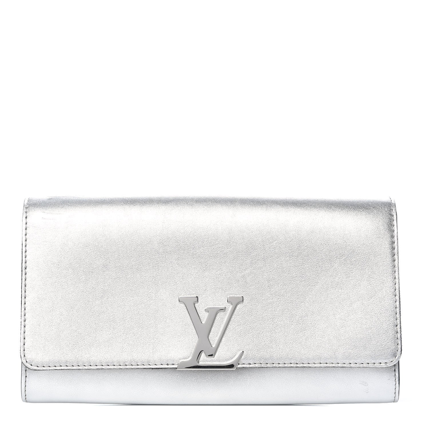 Louis Vuitton Calfskin Neo Sobe Louise EW Clutch Silver 1 of 10
