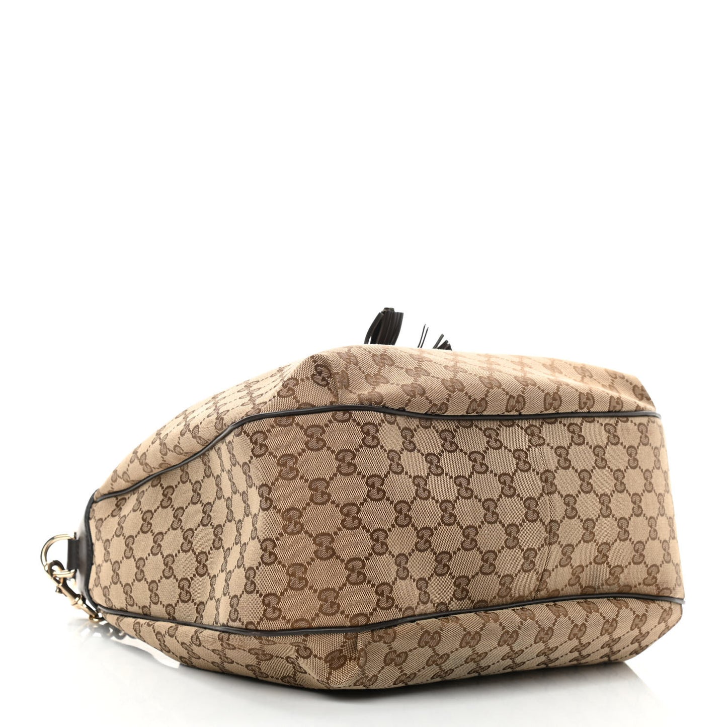 Monogram Margaux Calfskin Medium Emily Hobo Beige Ebony Cocoa