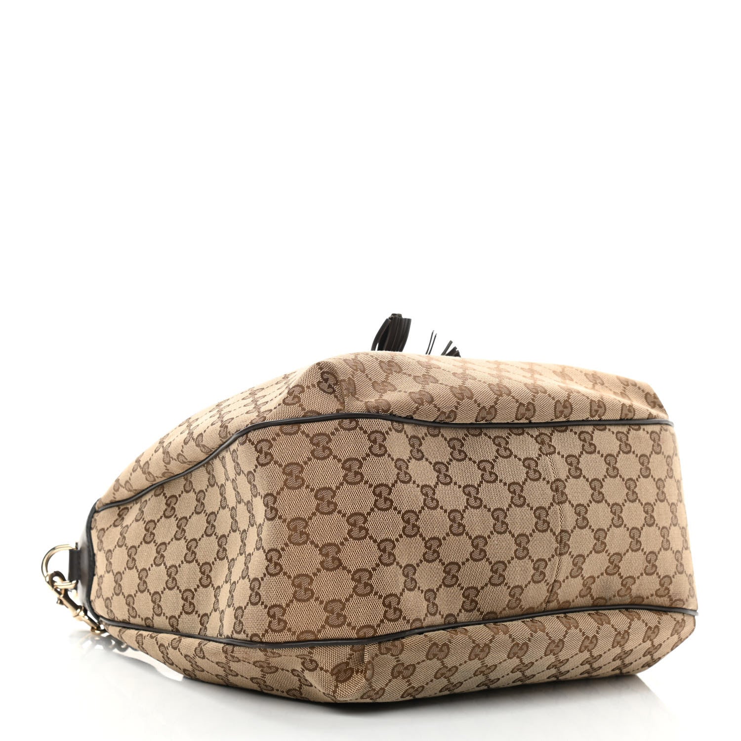 Gucci Monogram Margaux Calfskin Medium Emily Hobo Beige Ebony Cocoa 4 of 13