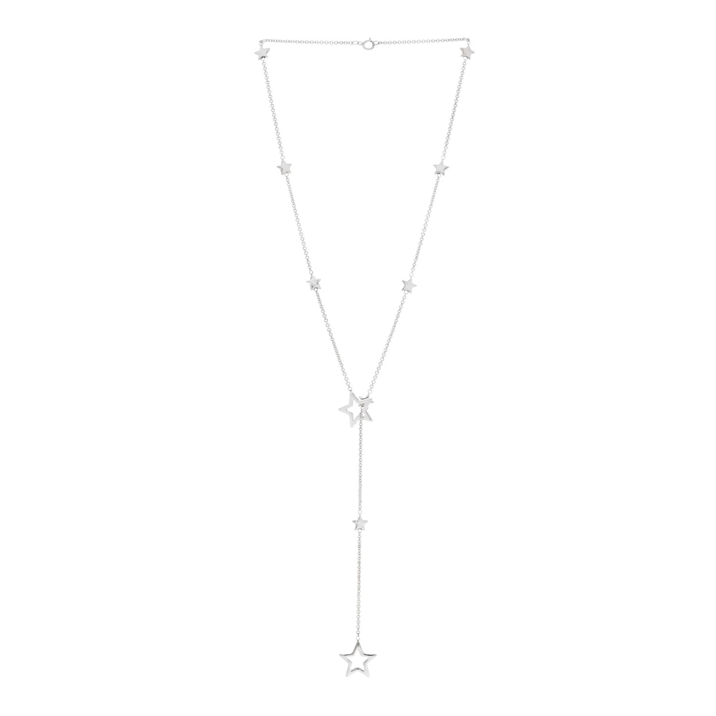 Sterling Silver Star Lariat Necklace
