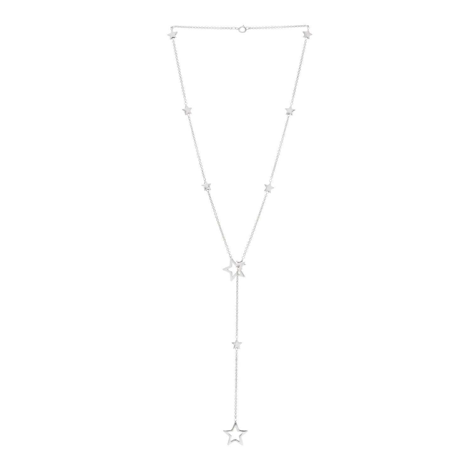Tiffany Sterling Silver Star Lariat Necklace 3 of 6