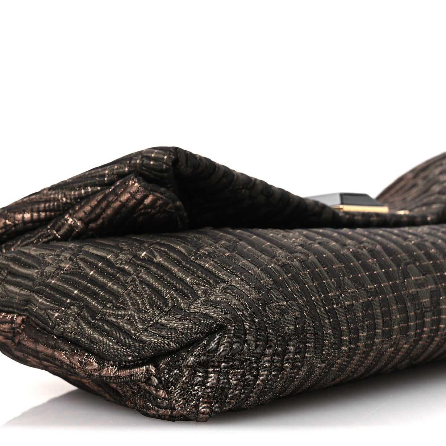 Jacquard Quilted Monogram Altair Clutch Bronze