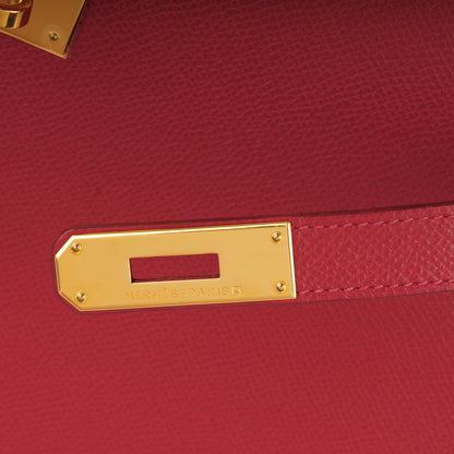 Hermes Courchevel Kelly Sellier 35 Rouge Vif 10 of 27