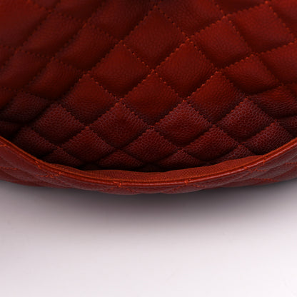Chanel Caviar Quilted Medium Rock In Rome Single Flap Red 15 of 26