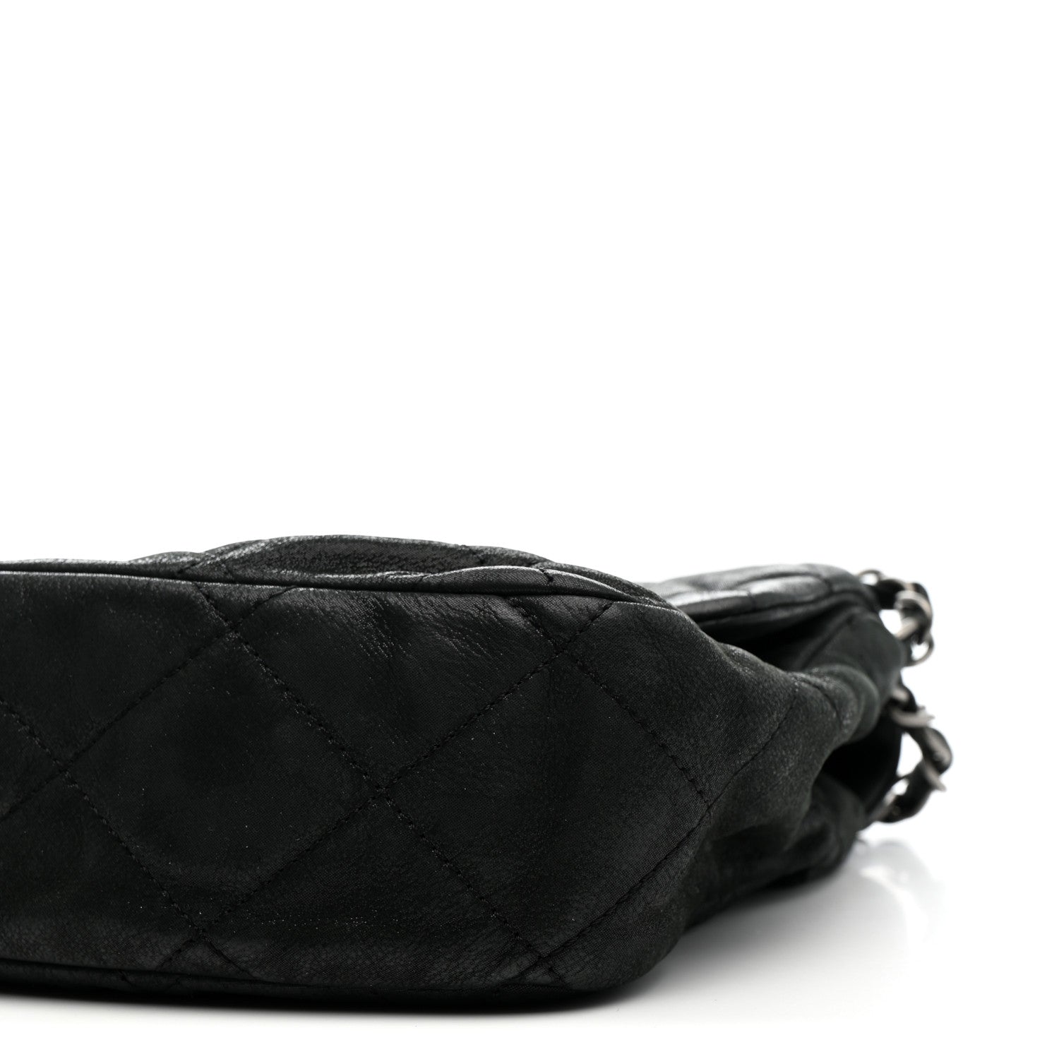 Chanel Iridescent Calfskin Quilted East West Flap Black 10 of 11