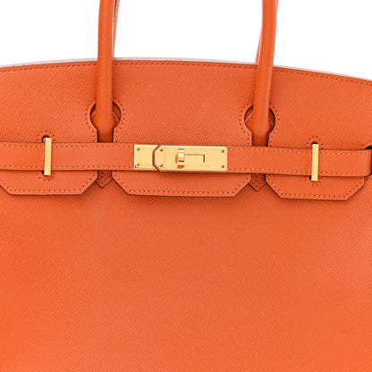 Hermes Epsom Birkin 30 Orange 8 of 17