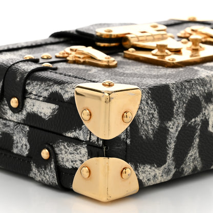 Louis Vuitton Leopard Petite Malle Black Gris 8 of 9