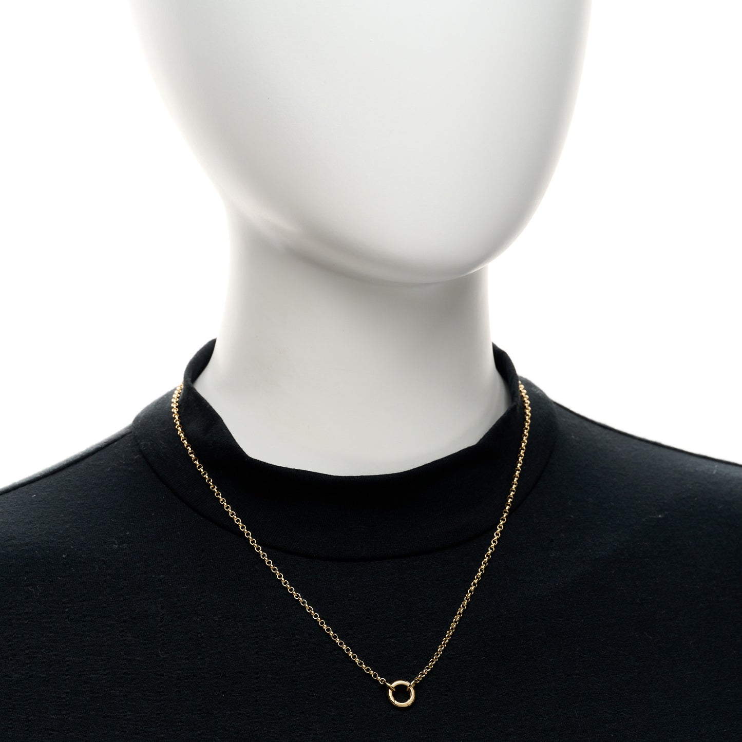 18K Yellow Gold Small Belcher Chain Mini Chubby Annex Link Necklace