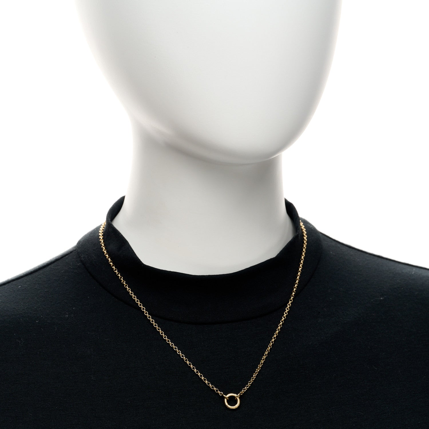 Foundrae 18K Yellow Gold Small Belcher Chain Mini Chubby Annex Link Necklace 2 of 4