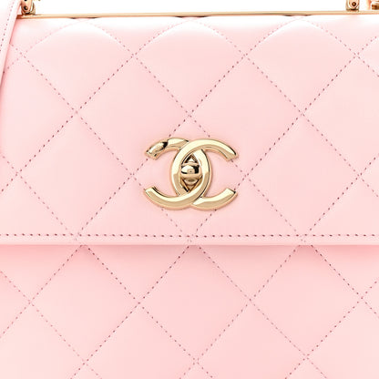 Chanel Lambskin Quilted Small Trendy CC Flap Dual Handle Bag Light Pink 8 of 12