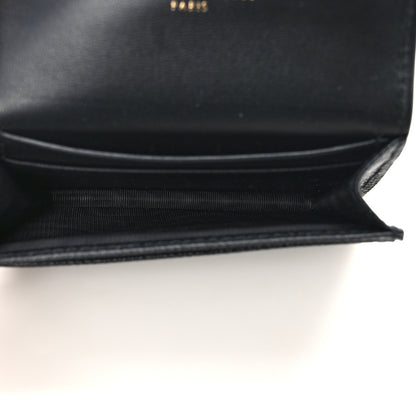 Christian Dior Grained Calfskin Saddle Card Holder Black 5 of 6