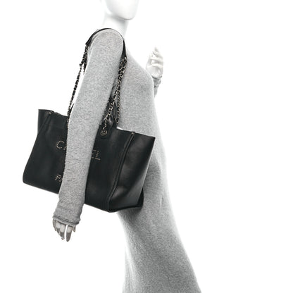 Chanel Caviar Medium Studded Deauville Tote Black 2 of 12