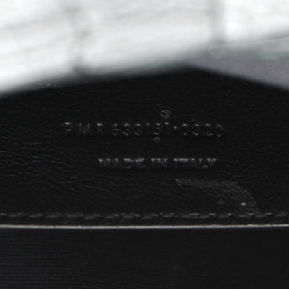 Saint Laurent Calfskin Crocodile Embossed Monogram Baby Niki Chain Satchel Algea 7 of 11