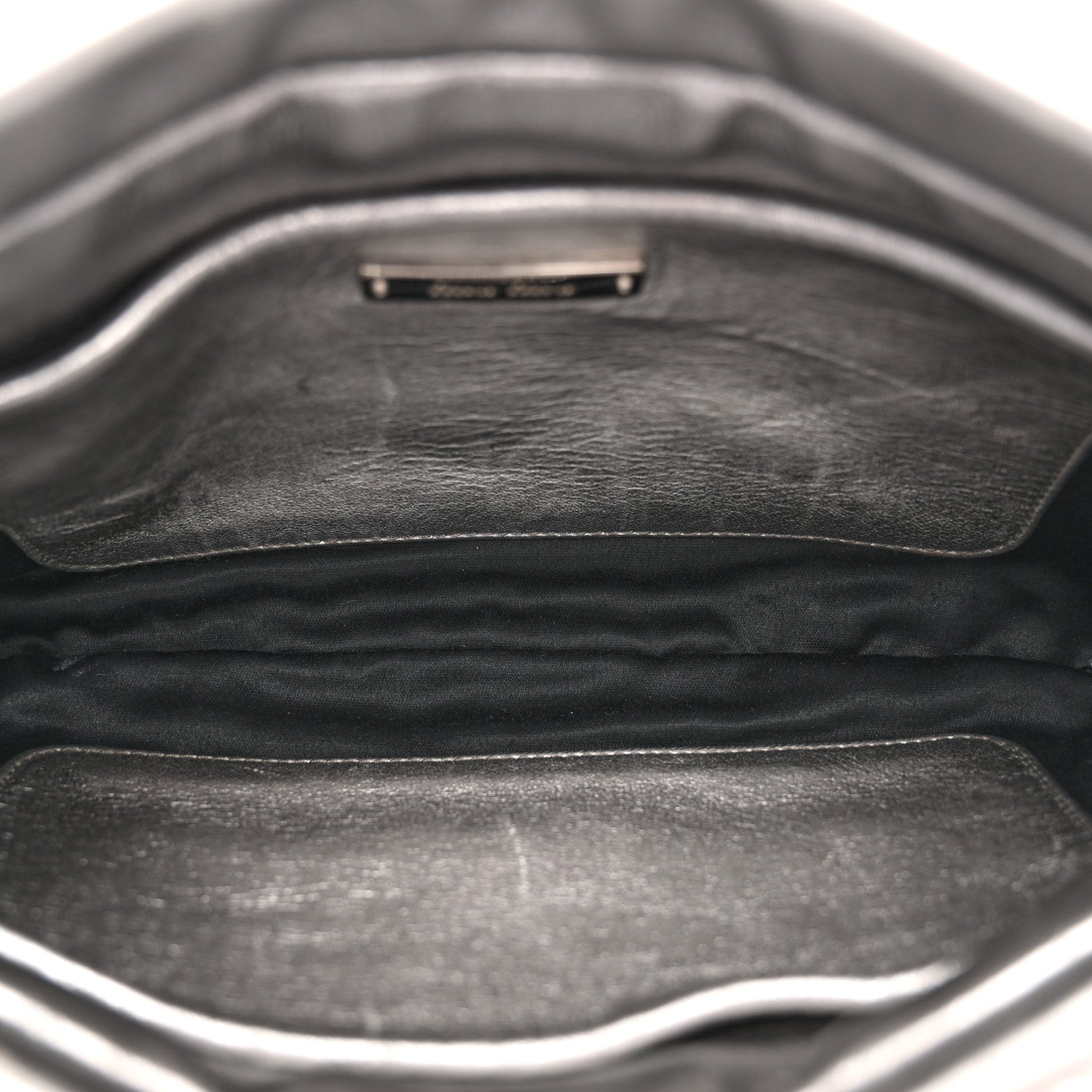 Miu Miu Metallic Nappa Matelasse Crossbody Clutch Silver 1839192