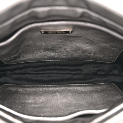 Miu Miu Metallic Nappa Matelasse Crossbody Clutch Silver 5 of 13