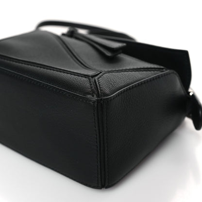 Loewe Calfskin Mini Puzzle Bag Black 8 of 8