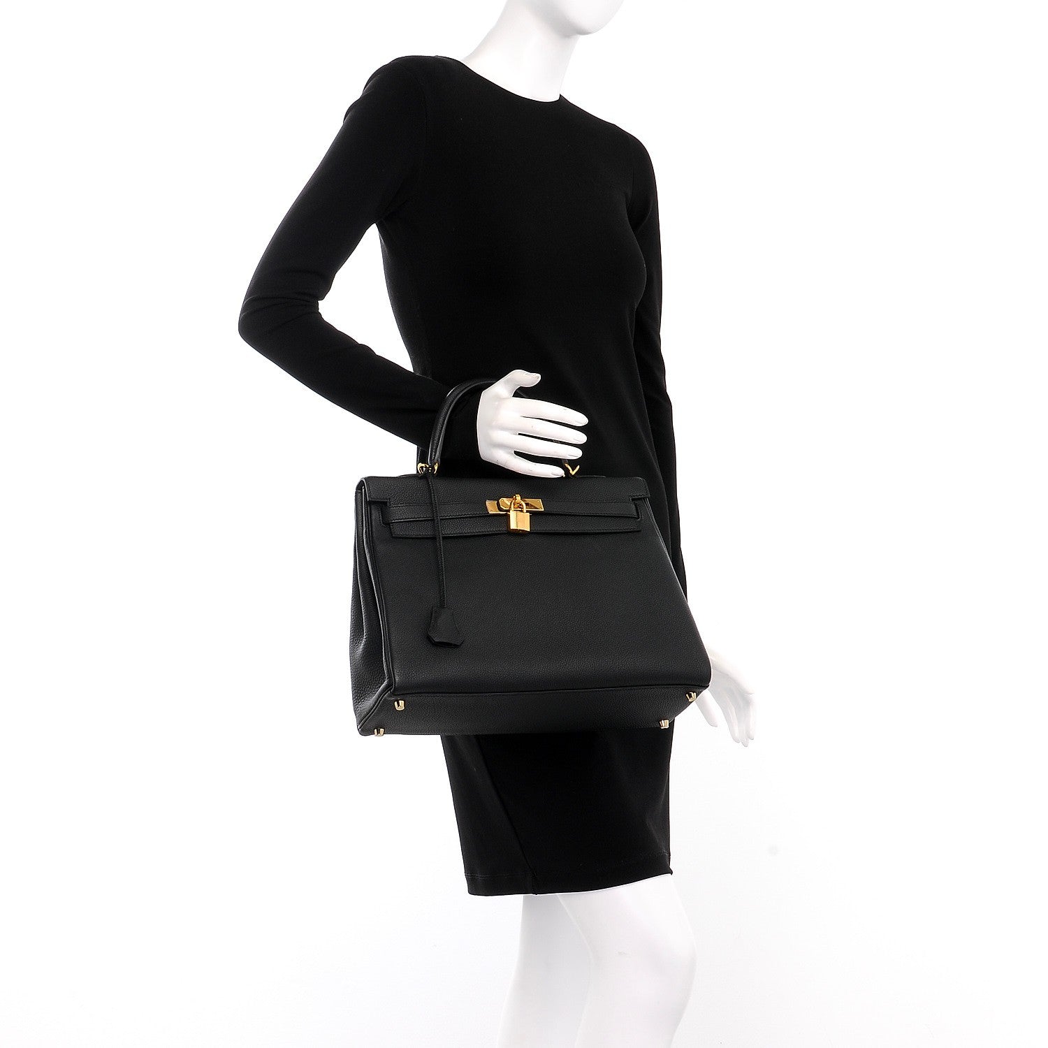 Hermes Togo Kelly Retourne 35 Black 3 of 36