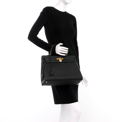 Hermes Togo Kelly Retourne 35 Black 3 of 36