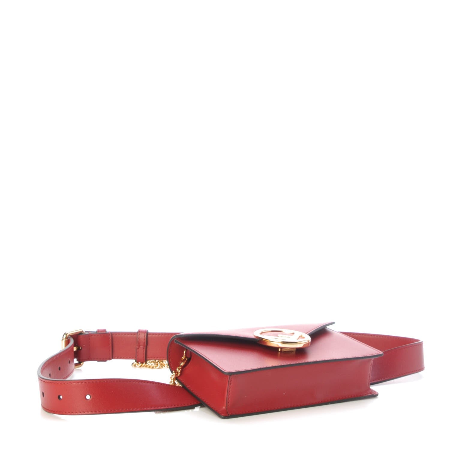 Fendi Vitello Liberty Lucido F is Fendi Envelope Belt Bag Fragola 5 of 9