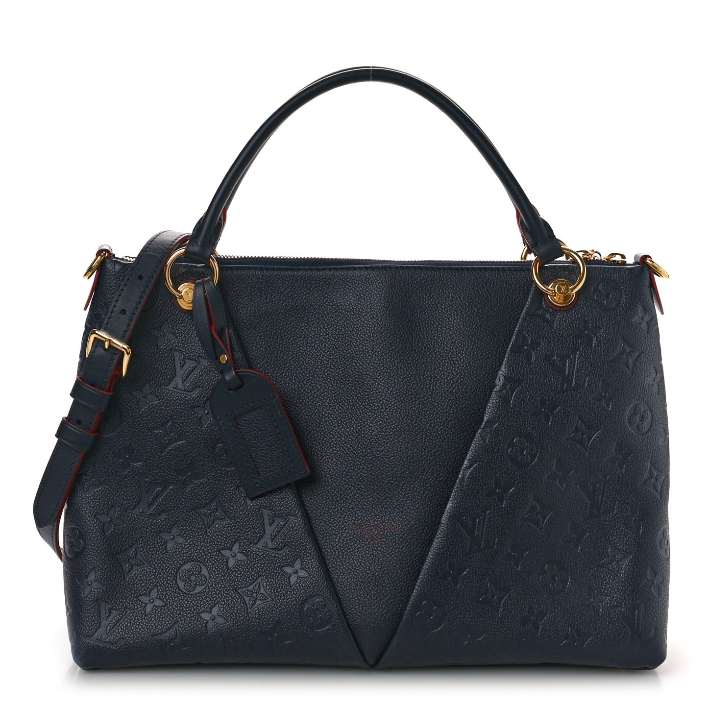 Empreinte V Tote MM Marine Rouge