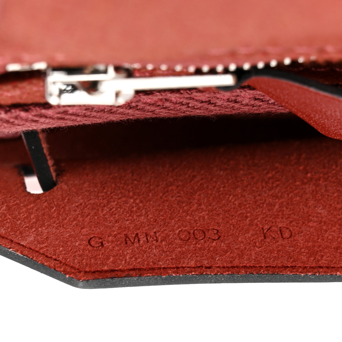 Hermes Military Toile Vache Hunter Herbag Zip Retourne 20 Rouge H 7 of 13