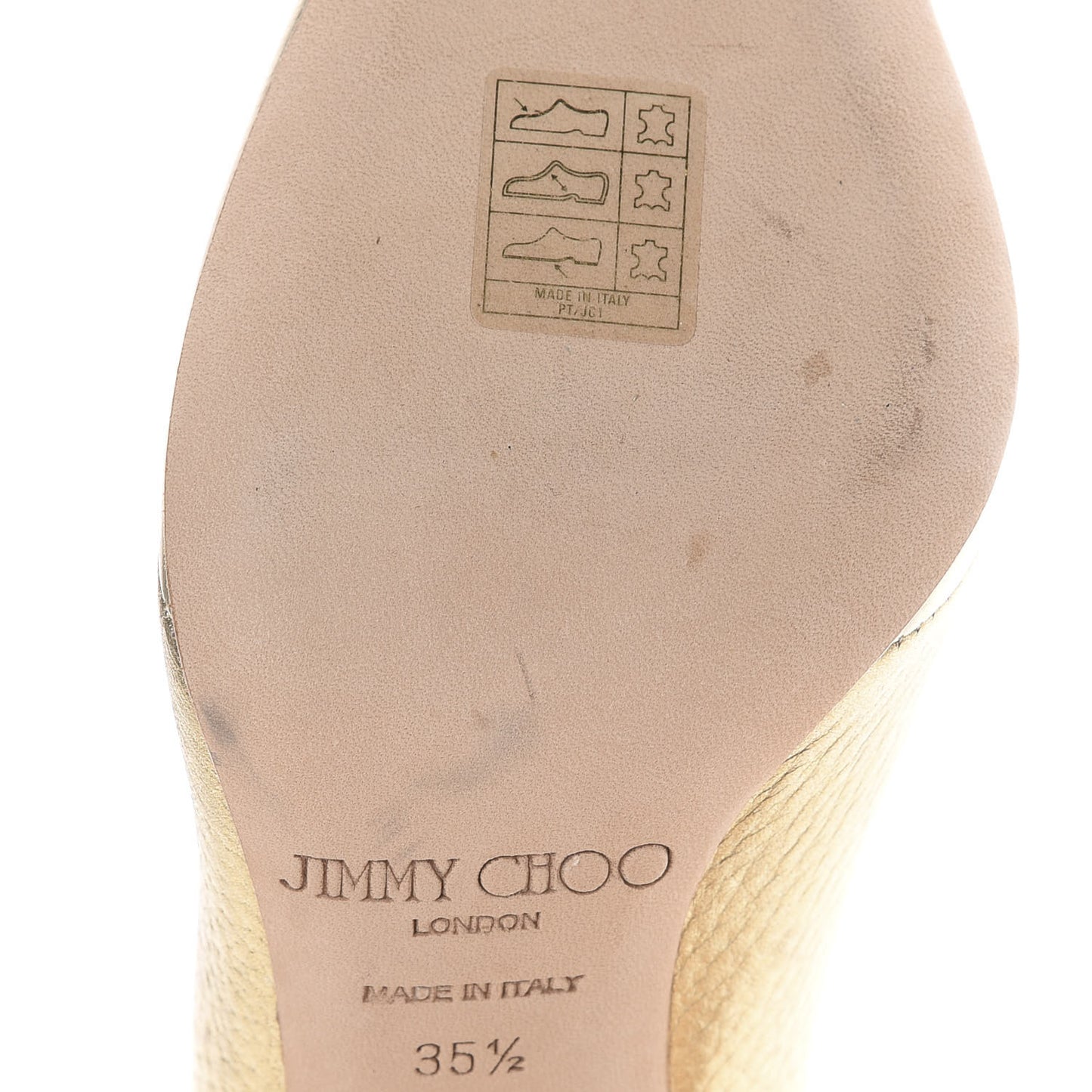 Metallic Calfskin Tassel Tami 100 Pumps 35.5 Gold