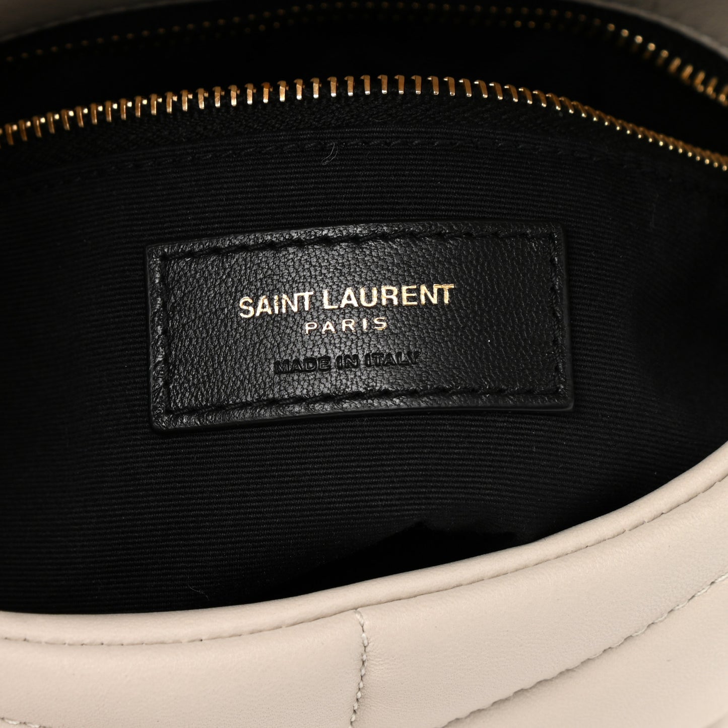 Lambskin Quilted Toy Loulou Puffer Monogram Chain Satchel Blanc Vintage