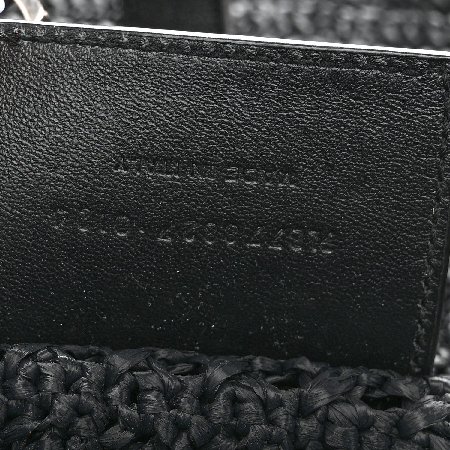 Saint Laurent Raffia Monogram Le 5 A 7 Medium Tote Black 7 of 11