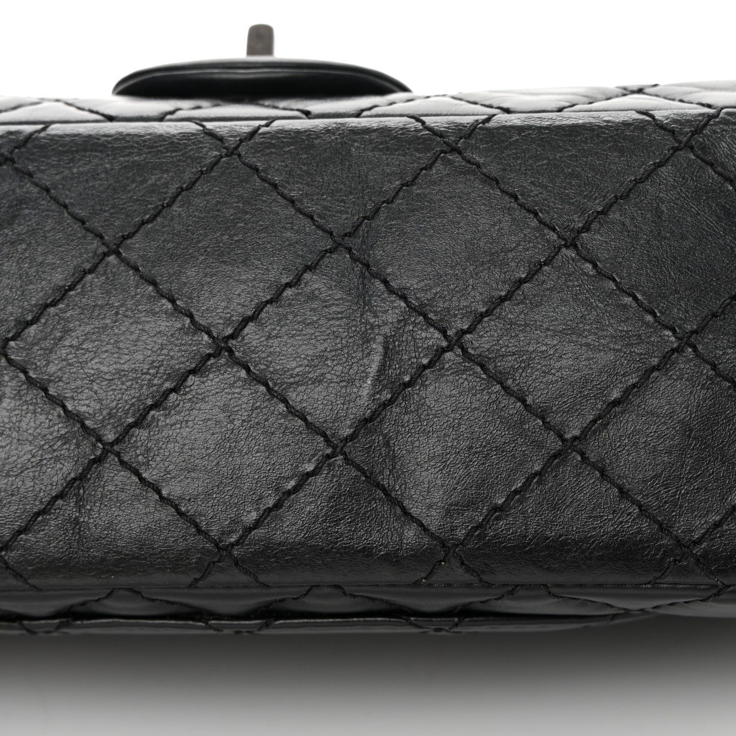 Chanel Aged Calfskin Quilted 2.55 Reissue 225 Flap Black 15 of 16