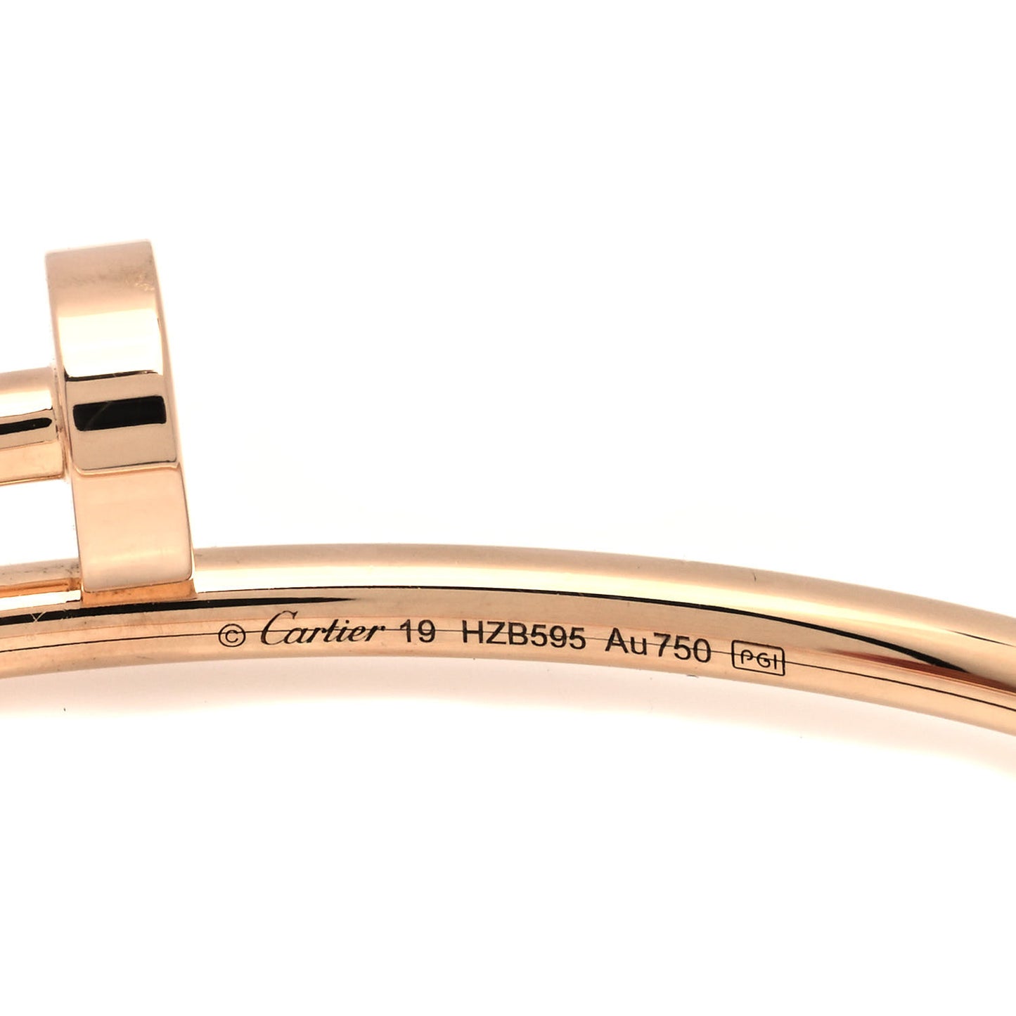 18K Pink Gold Small Juste Un Clou Bracelet 19