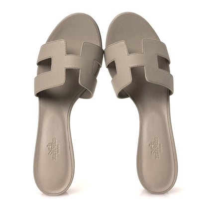 Hermes Calfskin Oasis Sandals 41 Beige Nude 2 of 11