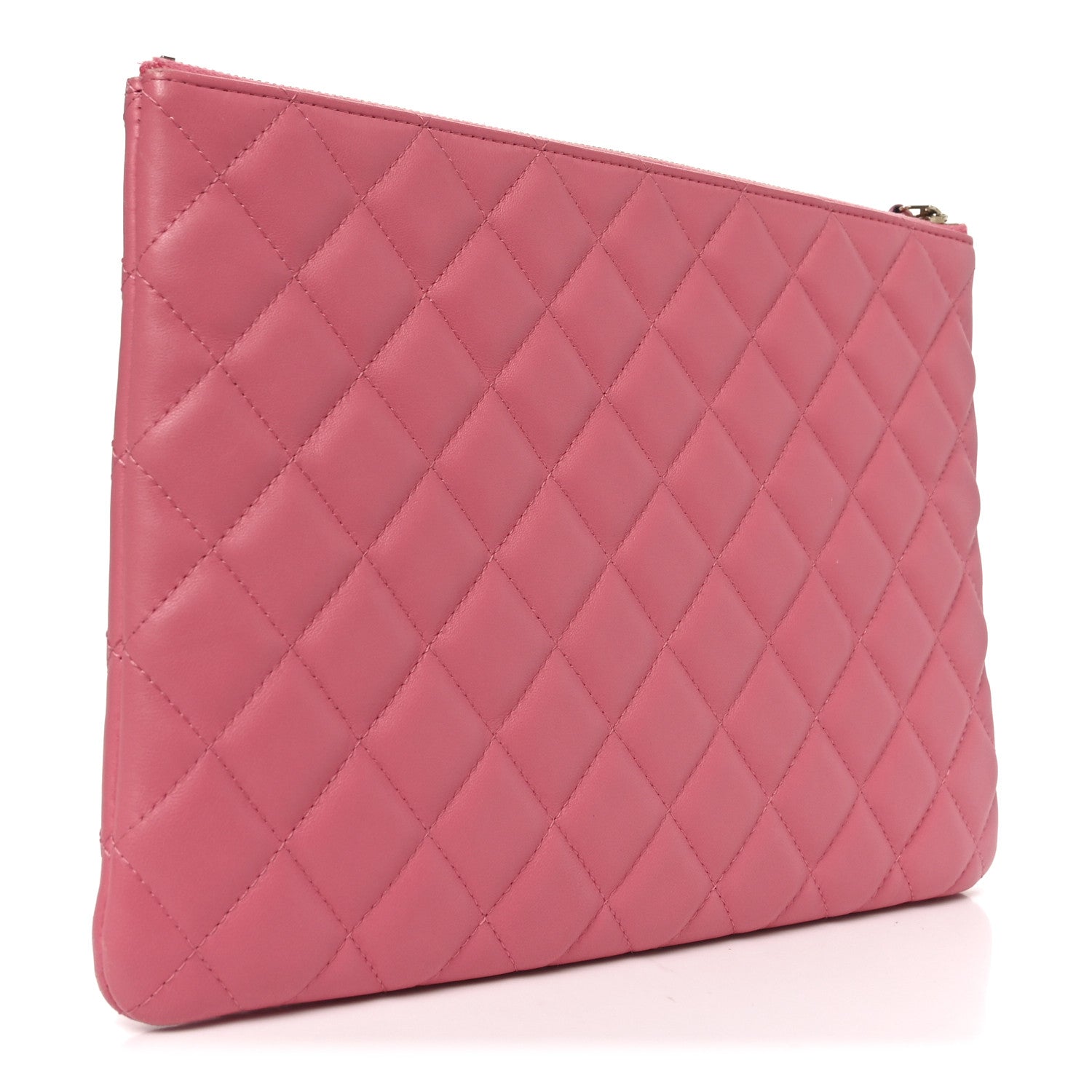 Chanel Lambskin Quilted Medium Casino Beauty CC Cosmetic Case Fuchsia 6 of 18