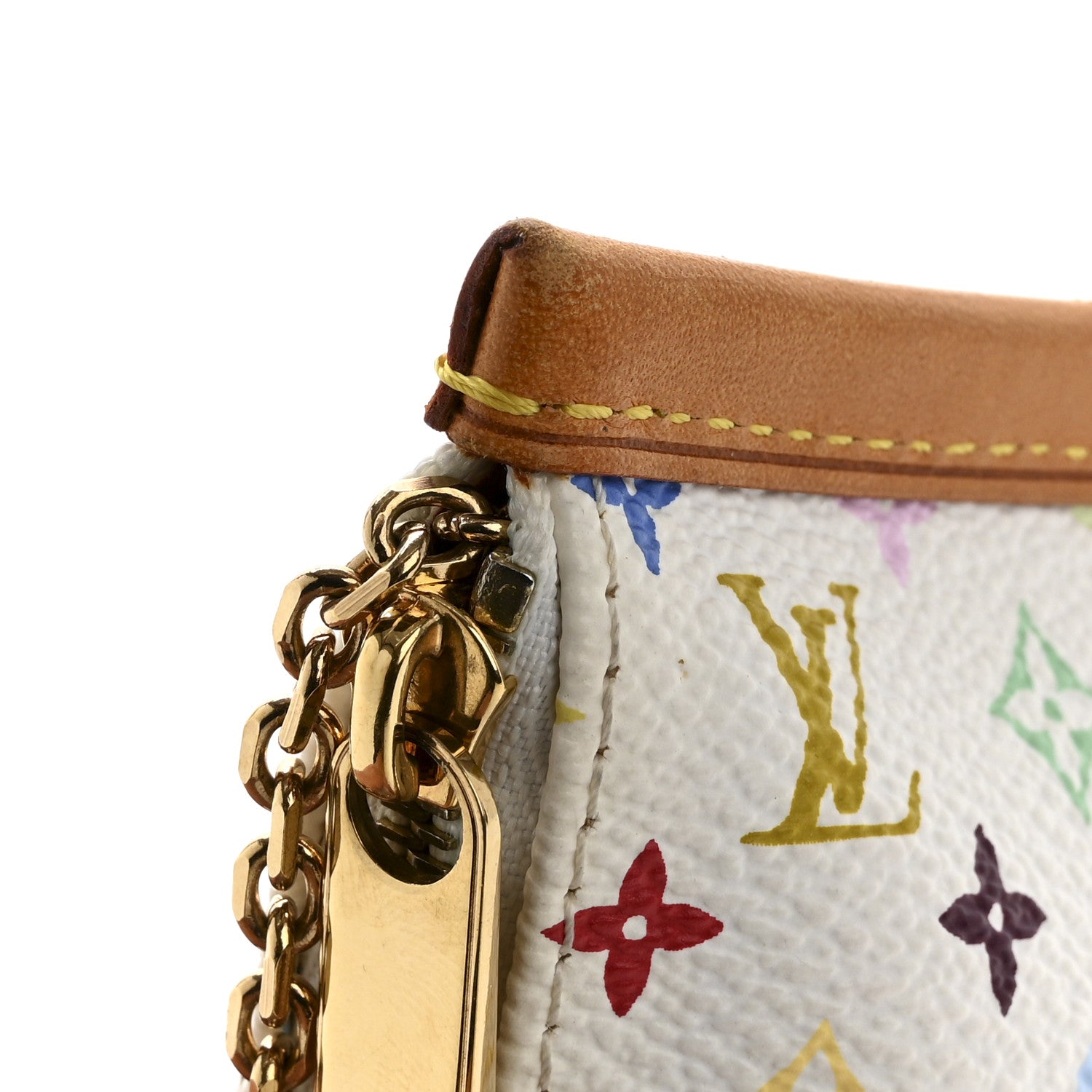 Louis Vuitton Monogram Multicolor Berlingot Coin Purse White 7 of 11
