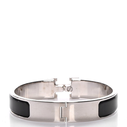 Hermes Enamel Narrow Clic Clac H Bracelet PM Black 3 of 5