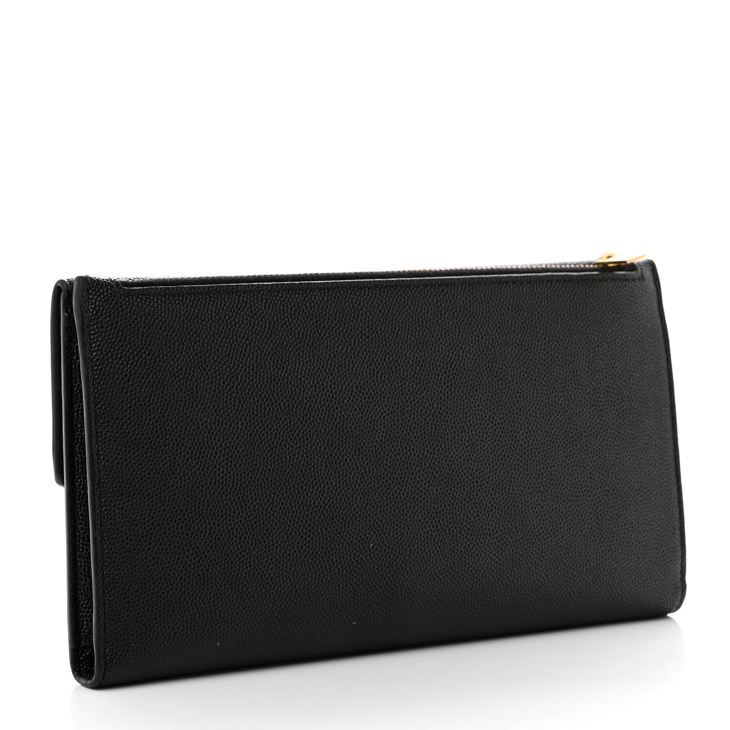 Saint Laurent Grain De Poudre Monogram Uptown Wallet Black 3 of 11