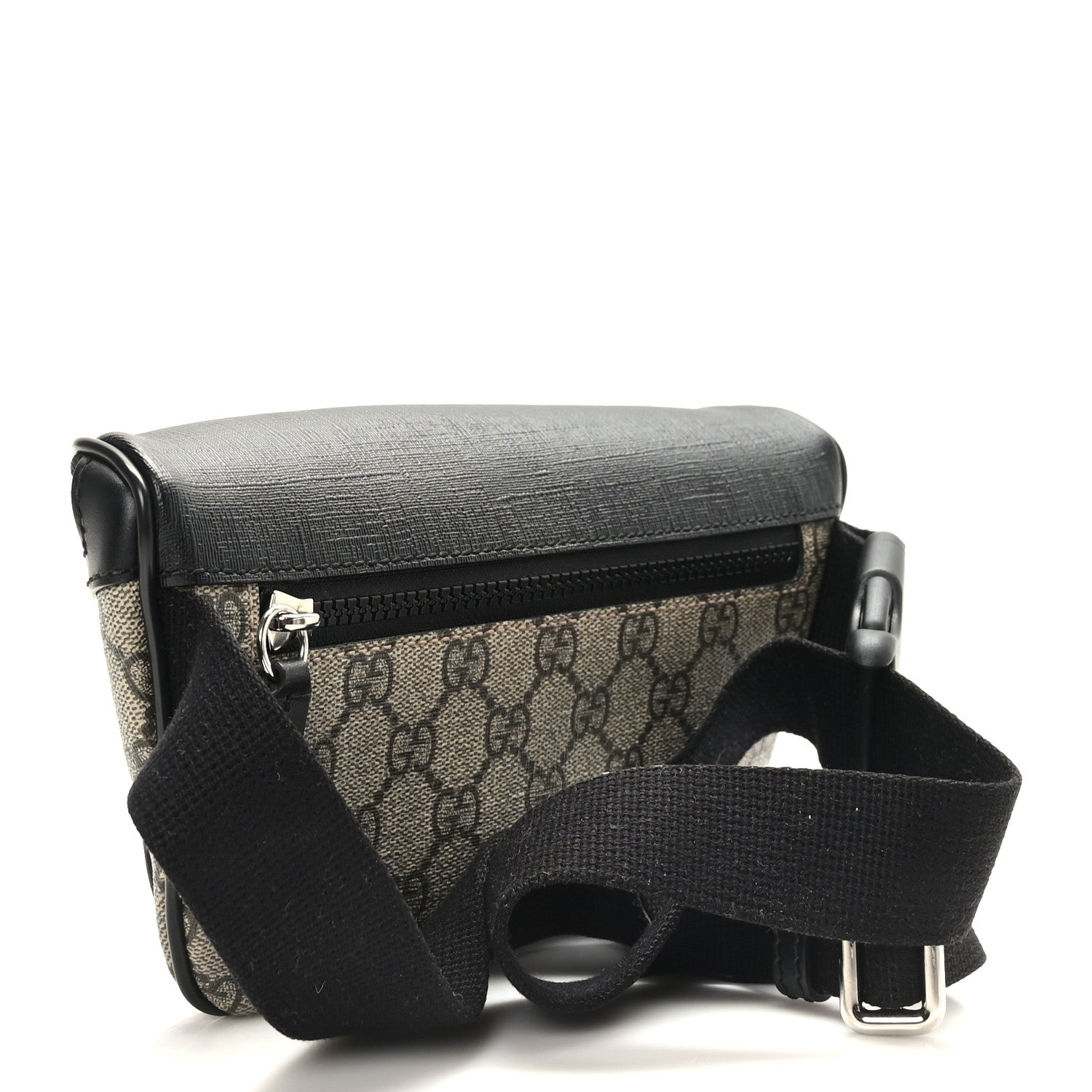 Gucci GG Supreme Monogram Belt Bag Black 3 of 10