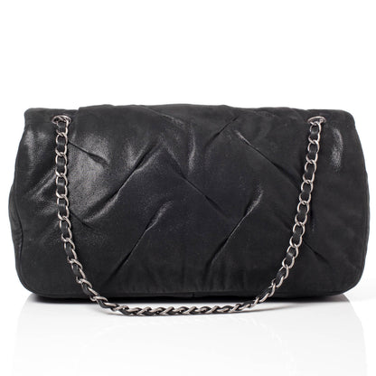 Chanel Iridescent Calfskin Glint Flap Black 4 of 10