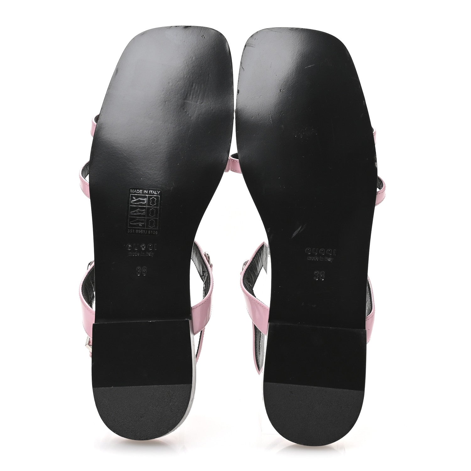 Gucci Calfskin Horsebit Divine Slingback Sandals 36 Pink 6 of 9