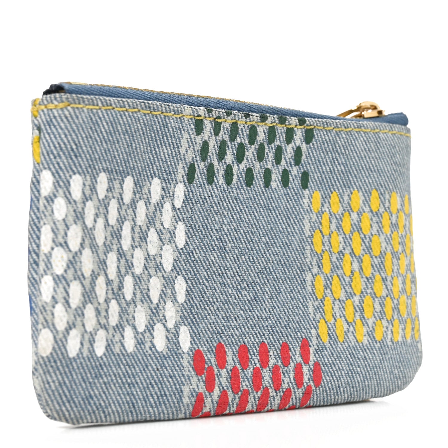 Louis Vuitton Damier Denim Key Pouch Multicolor 3 of 7