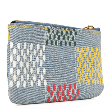 Louis Vuitton Damier Denim Key Pouch Multicolor 3 of 7