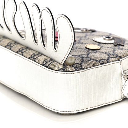 Gucci GG Supreme Monogram Childrens Octopus Messenger Bag White 10 of 14