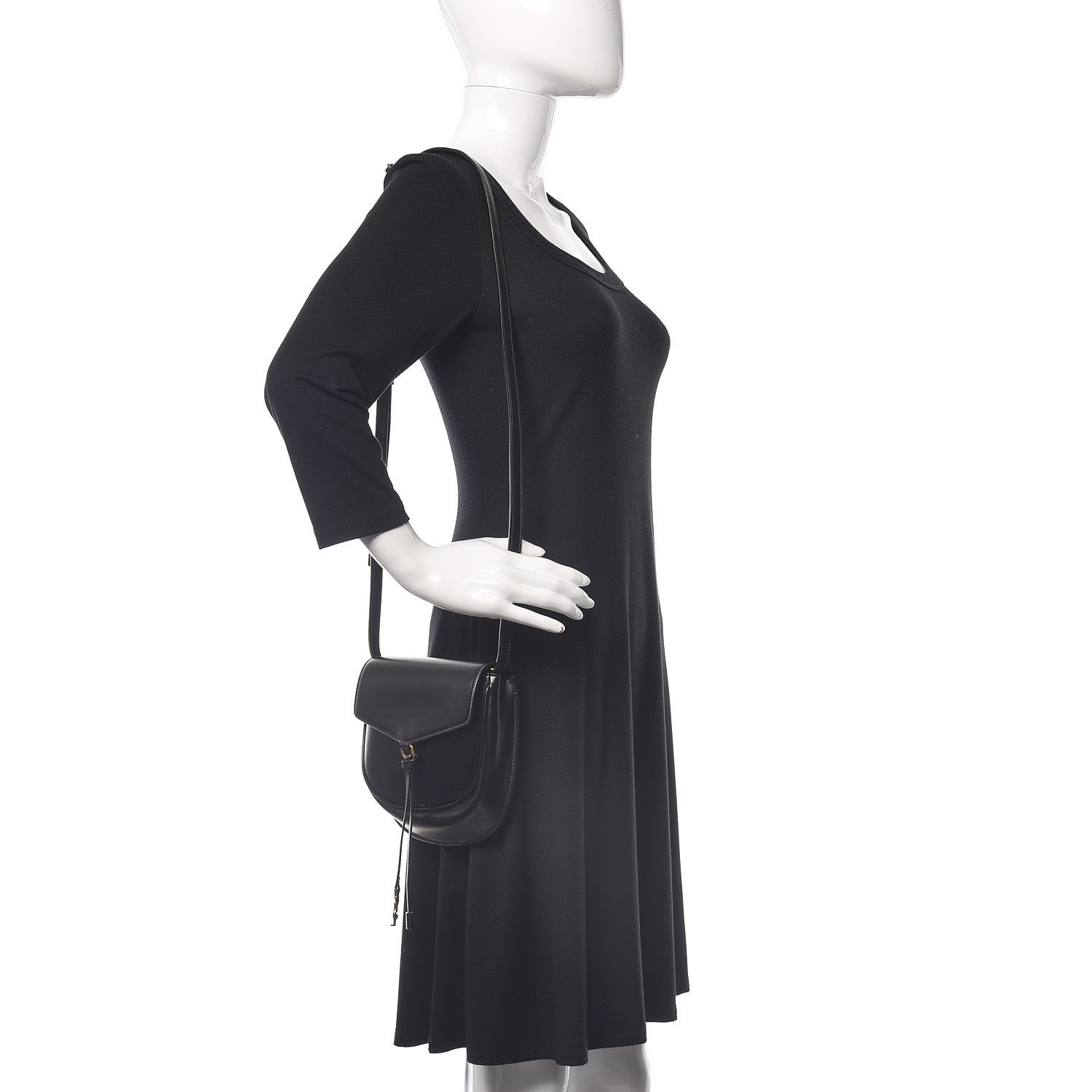 Saint Laurent Calfskin Small Datcha Satchel Bag Black 2 of 10