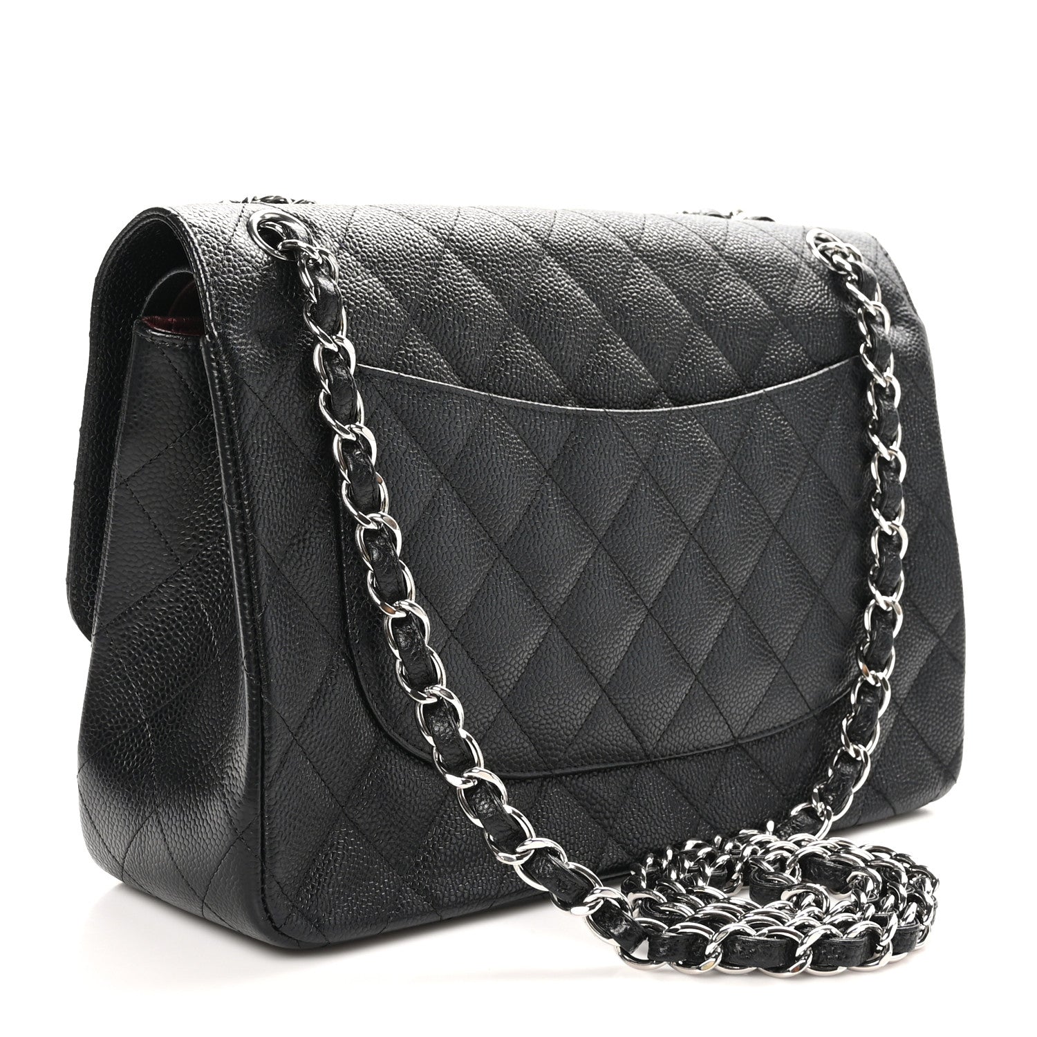 Chanel Caviar Quilted Jumbo Double Flap Black 3 of 10