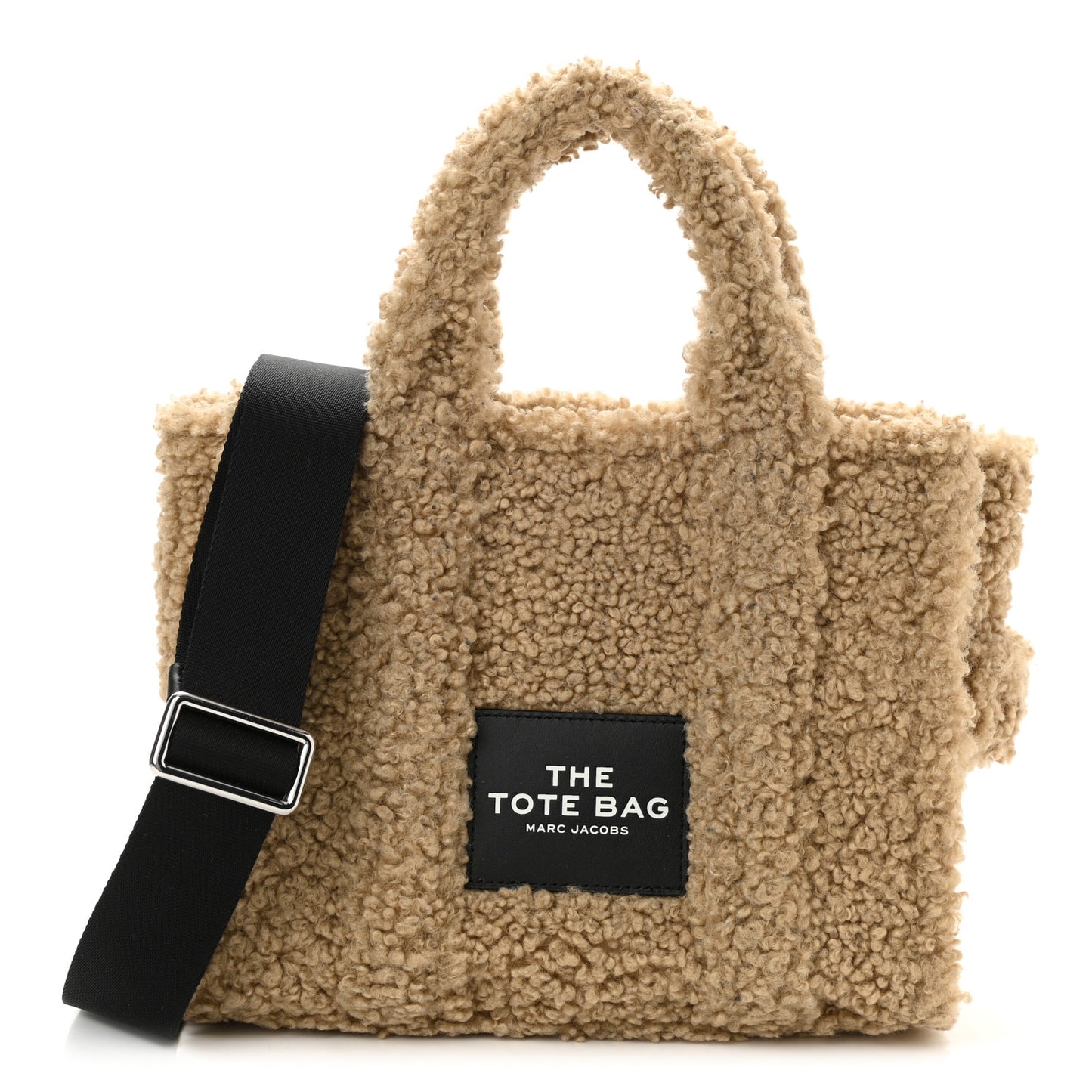Polyester Cotton Mini The Teddy Traveler Tote Bag Beige