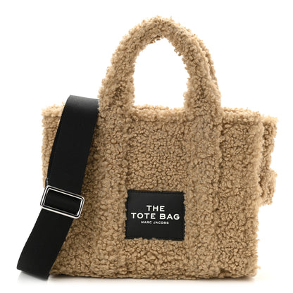 Marc Jacobs Polyester Cotton Mini The Teddy Traveler Tote Bag Beige 1 of 9