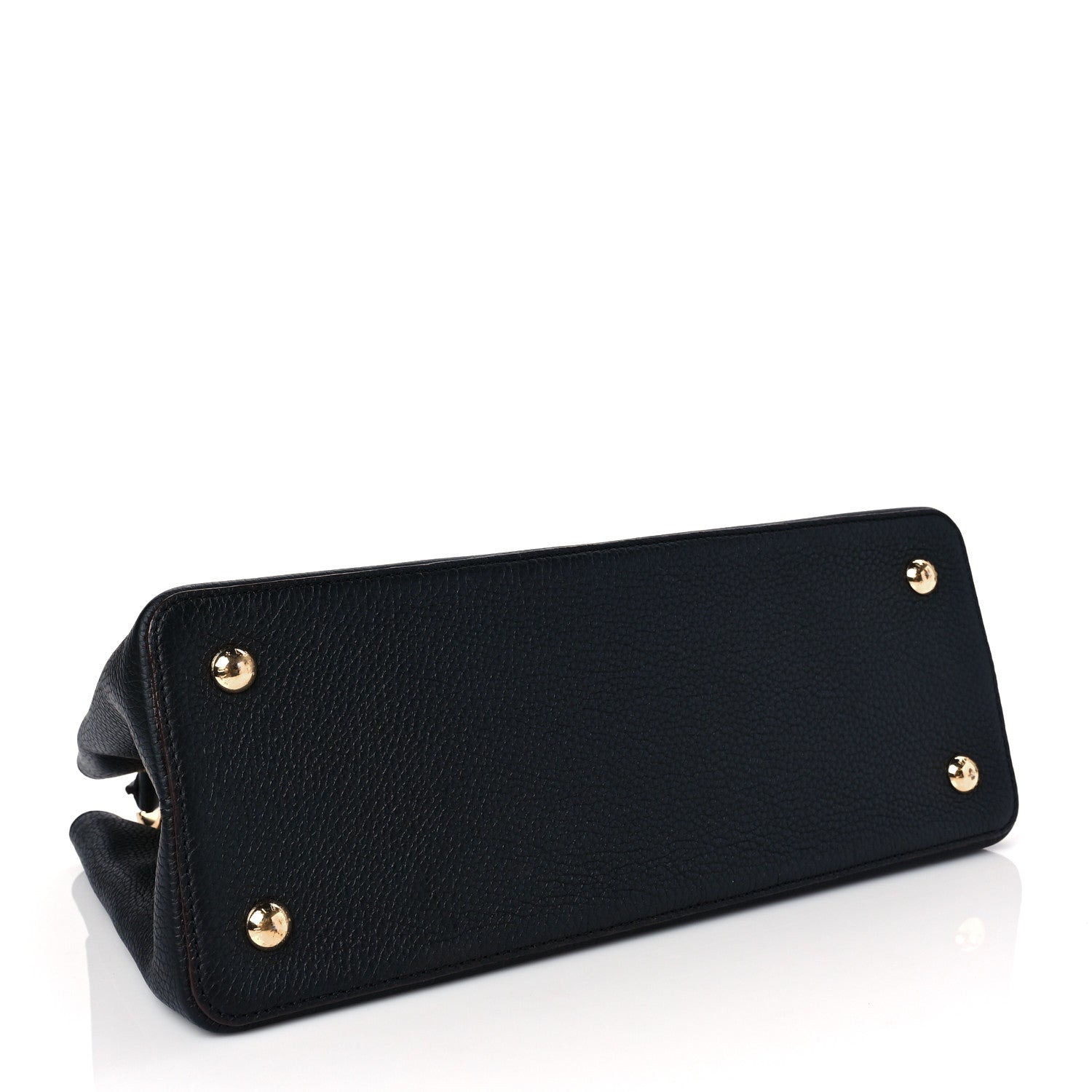 Louis Vuitton Taurillon Capucines MM Black Fuchsia 4 of 7